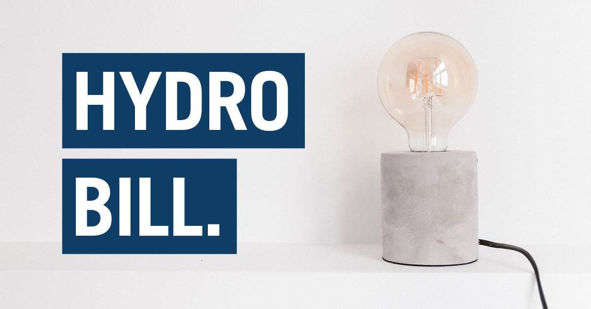 reduce your hydro bill